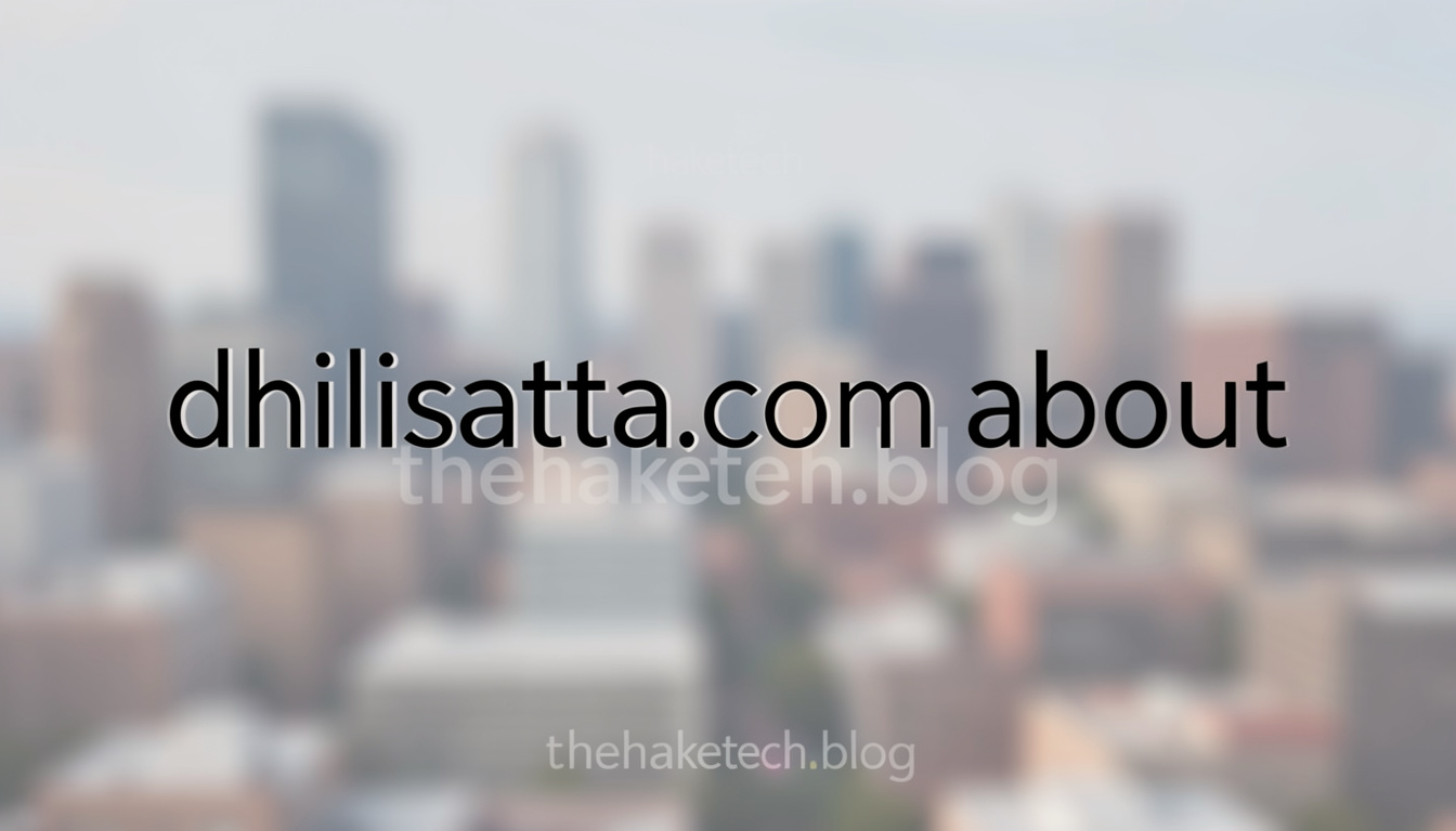 Dhilisatta.com About: Your Complete Guide to This Digital Hub