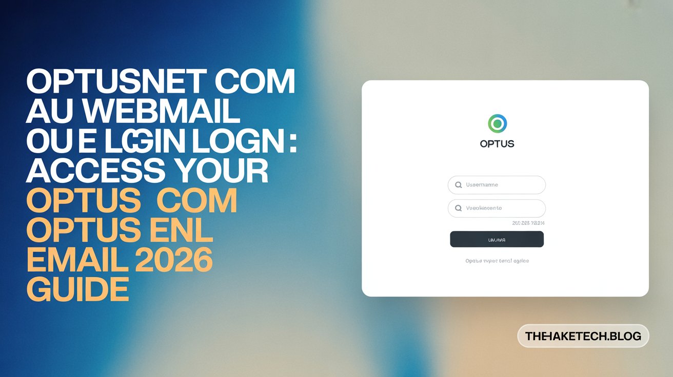 Optusnet Com Au Webmail Login: Access Your Optus Email 2026 Guide 