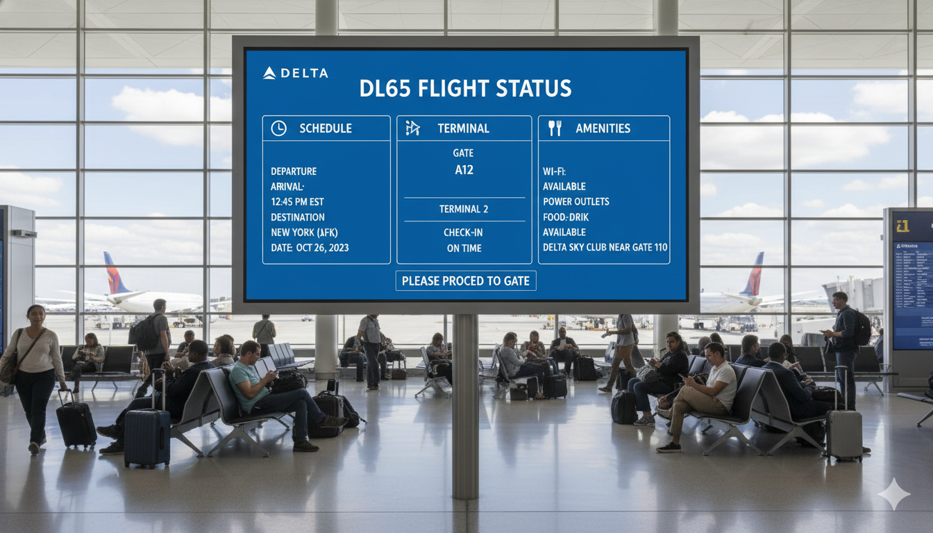 DL65 Flight Status: Schedule, Terminal, and Amenities Guide